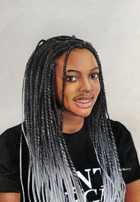 Size: 35*50cm Medium: Colored pencils on fabriano paperYear: 2022